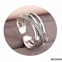 Statement Fashion Fidget Jewelry Metal Alloy Ring