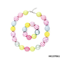 Easter Balls Series Plastic Beads Necklace + Bracelet