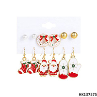 Xmas Mixed Styles Metal Alloy Earring