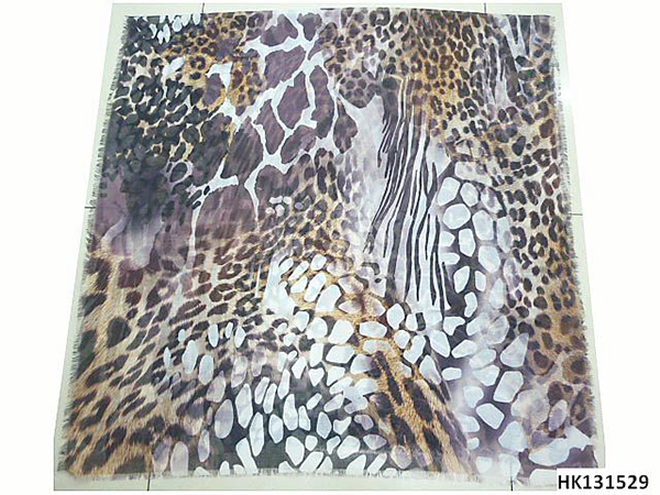 Animal Print Woven Scarf