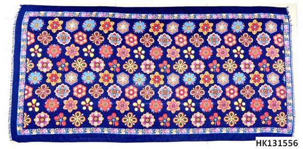 Flower Print Woven Scarf