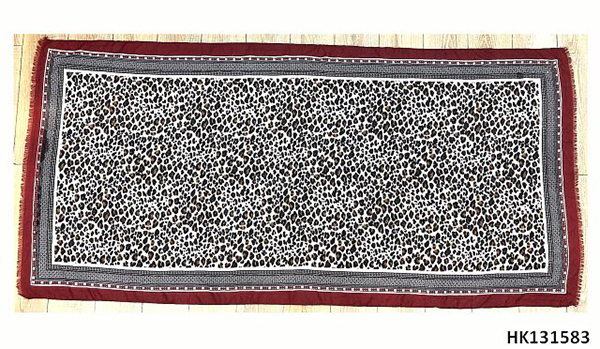 Animal Print Woven Scarf