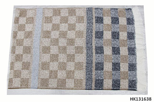 Knitted Checker Scarf