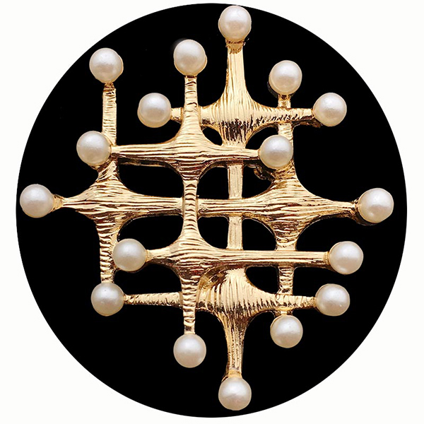 ABS Pearl Brooch