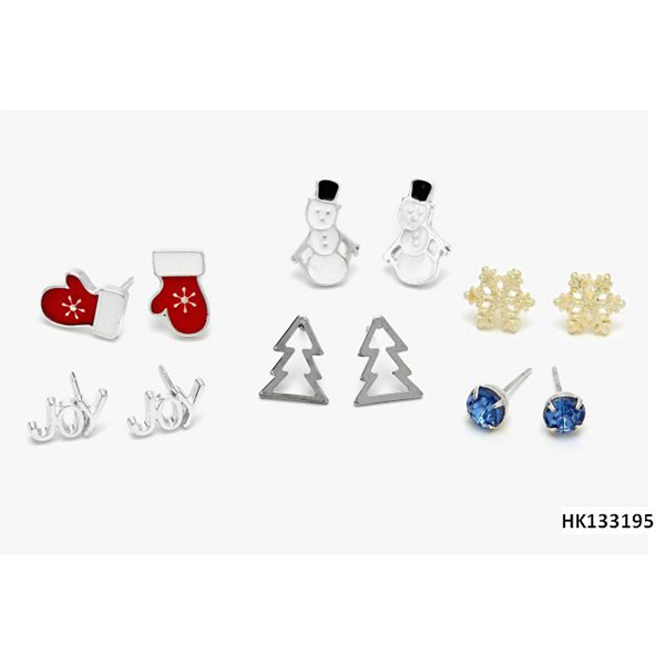 Xmas 6 Pairs Earrings