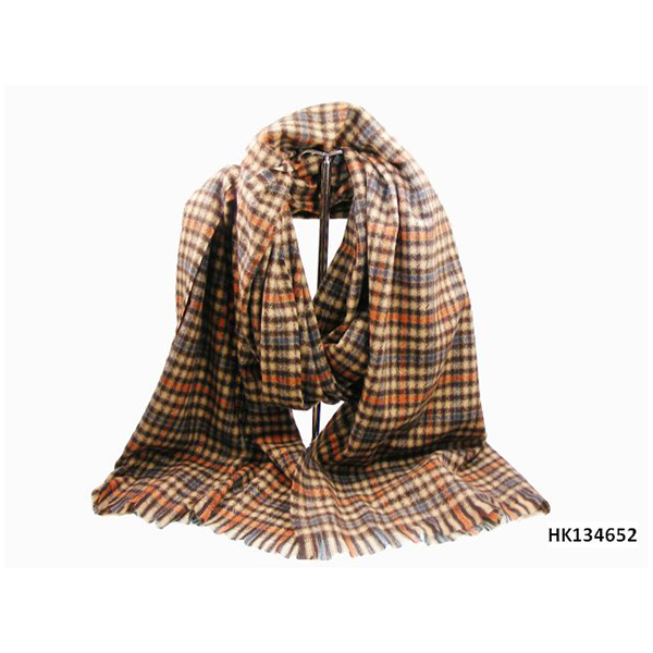 Checker Printed Woven Scarf