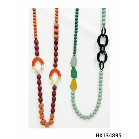 Beads, Acrylic Part Long Necklace