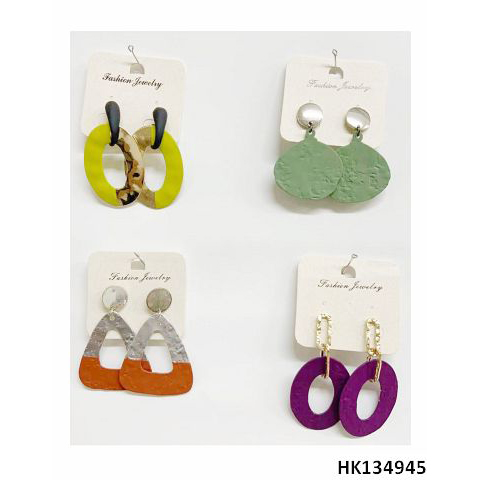Colorful Multi Metal Alloy Drop Earring