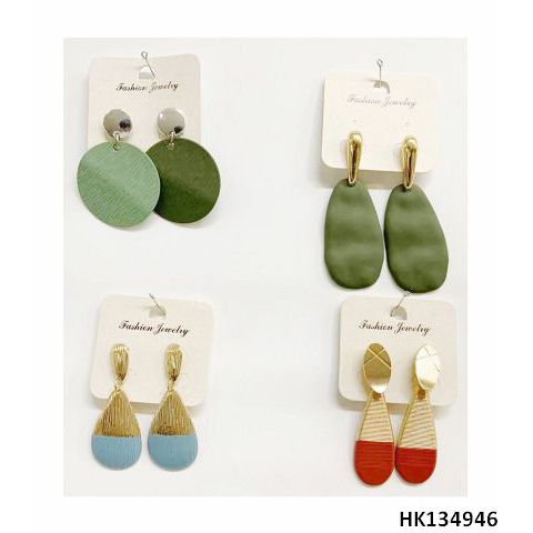Fashionable Multi Metal Alloy Drop Earring