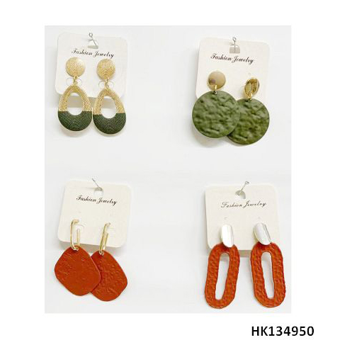 Fashionable Multi Metal Alloy Drop Earring