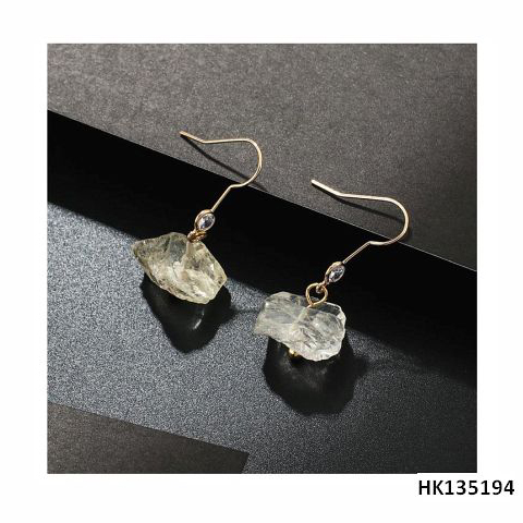 Fashion Citrin Stone Jewelry Drop Earring