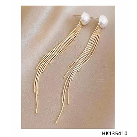 Fashionable Imitation Pearl Jewelry Metal Alloy Drop Earring