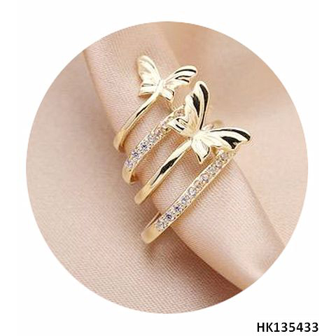 High Quality Crystal Jewelry Metal Alloy Ring
