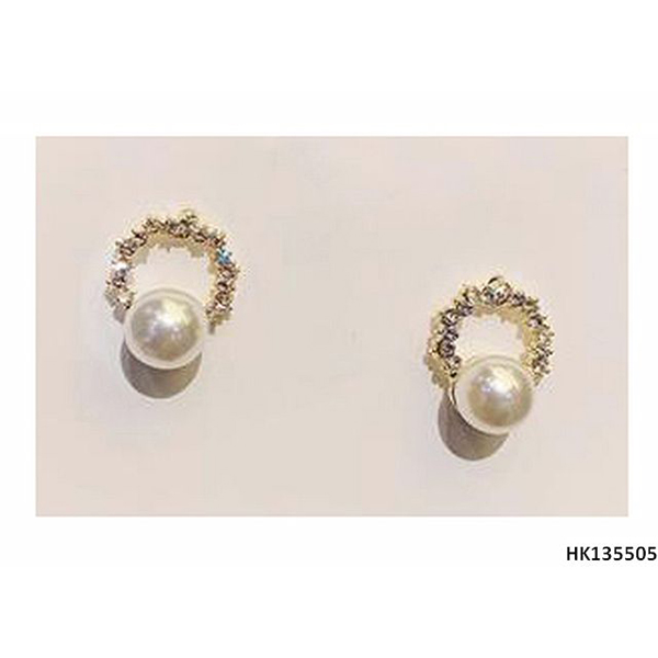 Charm Crystal Imitation Pearl Jewelry Metal Alloy Stud Earring