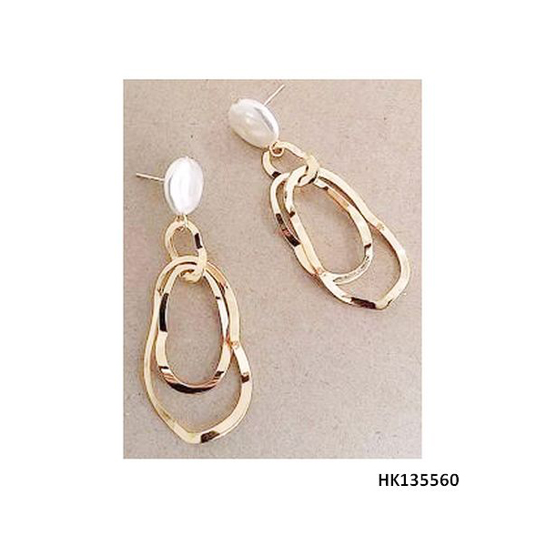 High Quality Imitation Pearl Jewelry Metal Alloy Drop Earring