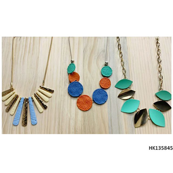 Charm Multi Alloy Metal Pendant Wax Rope Necklace