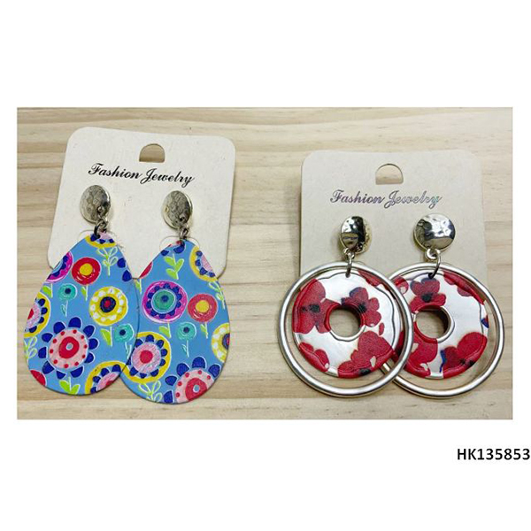 High Quality Alloy Metal Acrylic Parts Drop Earring