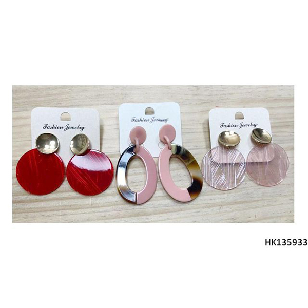 Fashionable Jewelry Acrylic Parts Metal Alloy Drop Earring