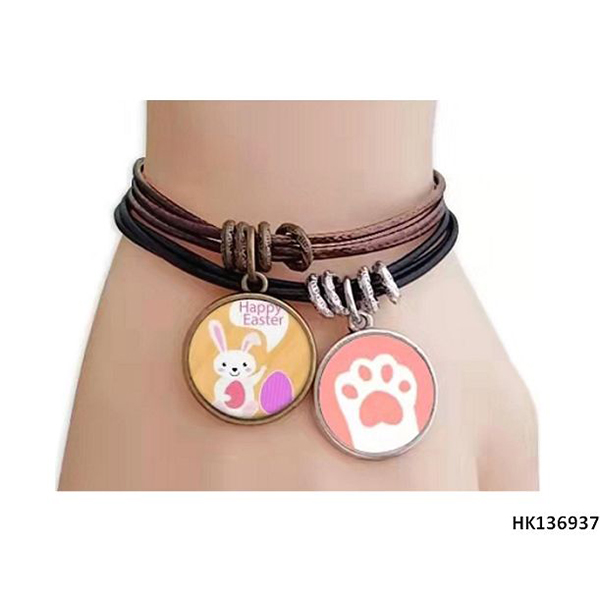 Easter Egg & Rabbit Series Alloy Metal Bracelet