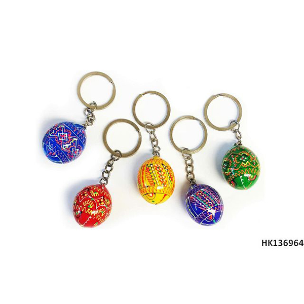 Easter Egg Series Alloy Metal Key Chain