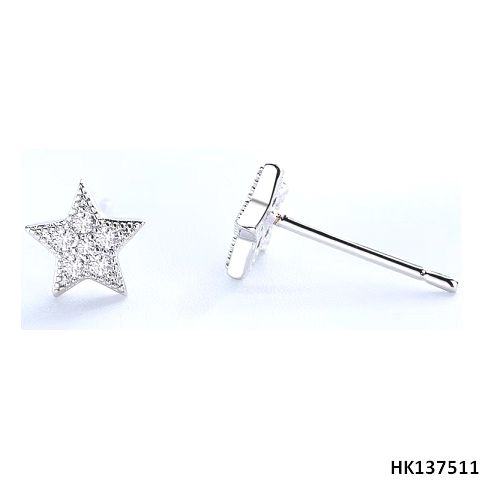 Xmas Star Style Metal Alloy Stud Earring