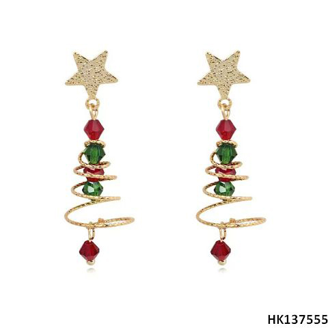 Xmas Star Style Metal Alloy Drop Earring