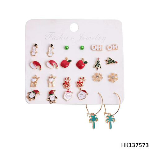 Xmas Mixed Styles Metal Alloy Earring