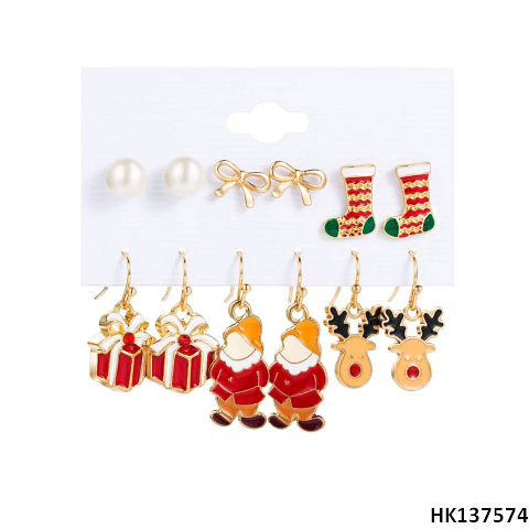 Xmas Mixed Styles Metal Alloy Earring