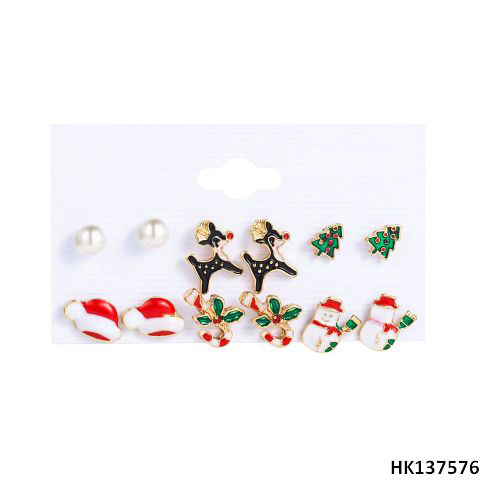 Xmas Mixed Styles Metal Alloy Earring