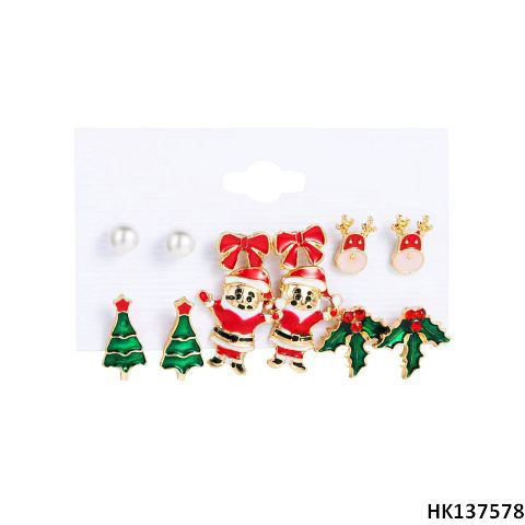 Xmas Mixed Styles Metal Alloy Earring