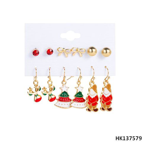 Xmas Mixed Styles Metal Alloy Earring