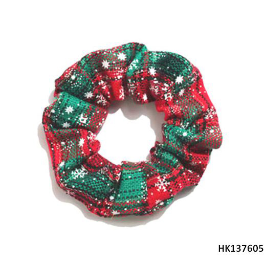 Xmas Pattern Scrunchy
