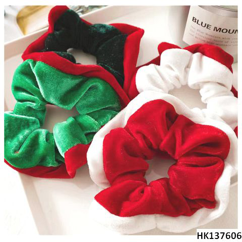 Xmas Pattern Scrunchy