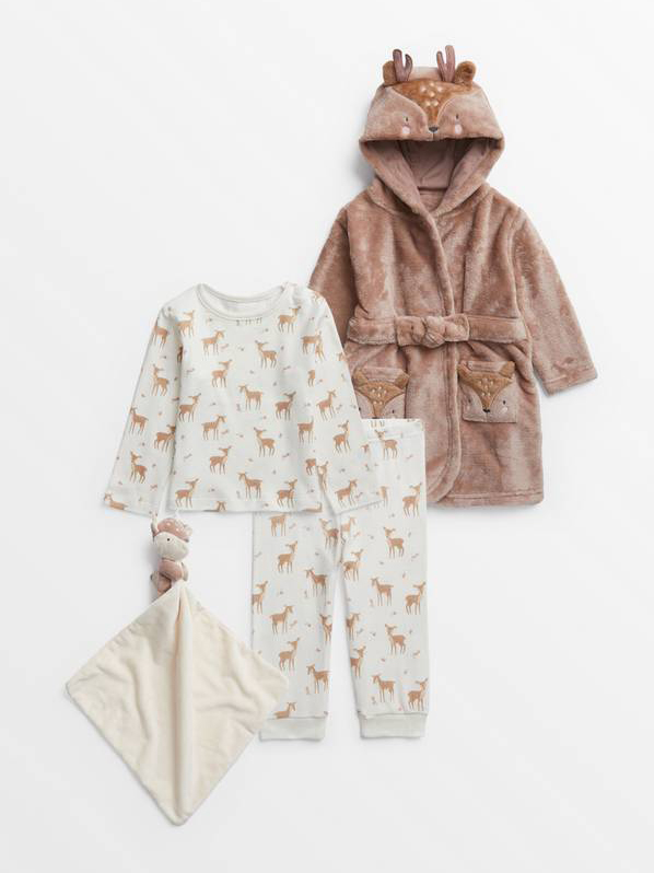 Fur Robe & Interlock Pyjama