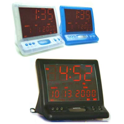 Date Day Desktop LED Dual Alarm Clock