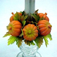 1 inches Pumpkin candle ring.