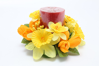 3 inches DAFFODLS CANDLE RING