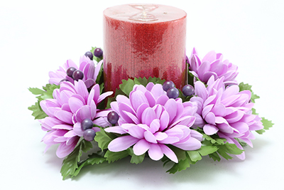 3 inches CHRYSANTHEMUM CANDLE RING