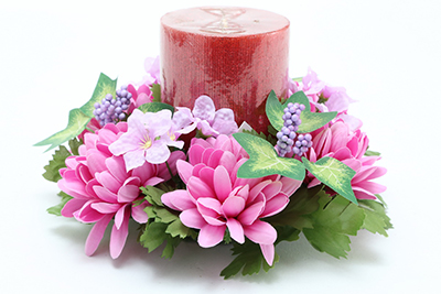 3 inches CHRYSANTHEMUM CANDLE RING