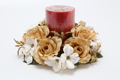 3 inches WILD ROSES CANDLE RING