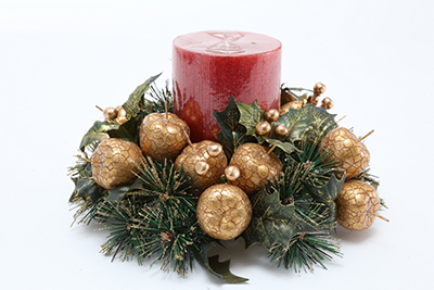 3 inches APPLES CANDLE RING