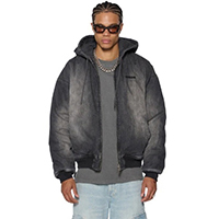 Slouch Bomber Jacket Faded Black