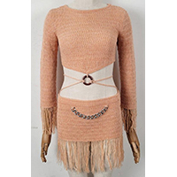Fringe Knit Dress