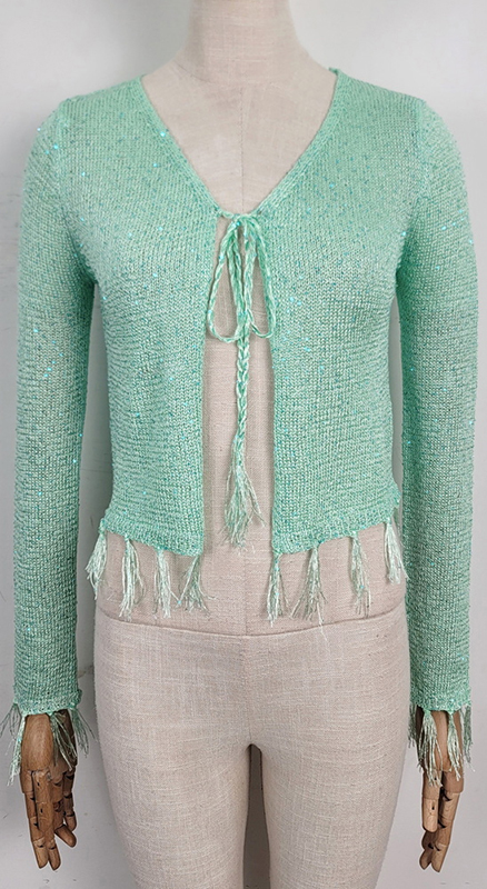 Fringe Knit Cardigan