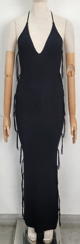 Fringe Knit Dress