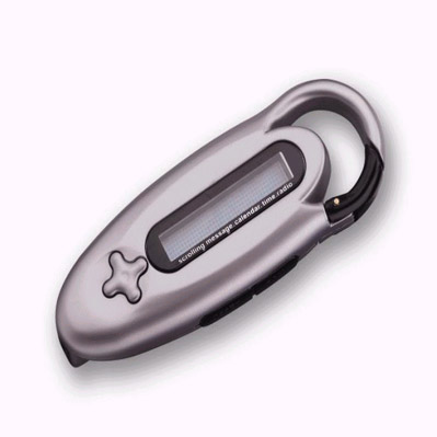 CARABINER CLIP MESSAGE SCROLLER WITH RADIO