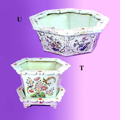 Sell Famille Rose Embossed Planters