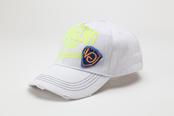 6-panel white Baseball Cap