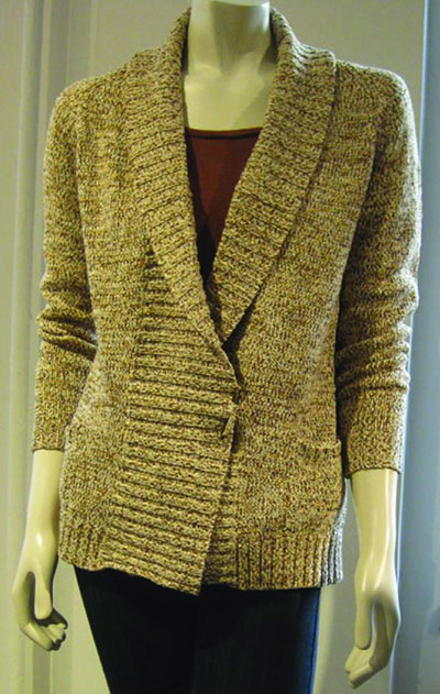 Rib Collar Cardigan