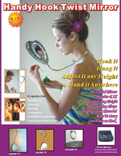 Handy Mirror in Heart Shape